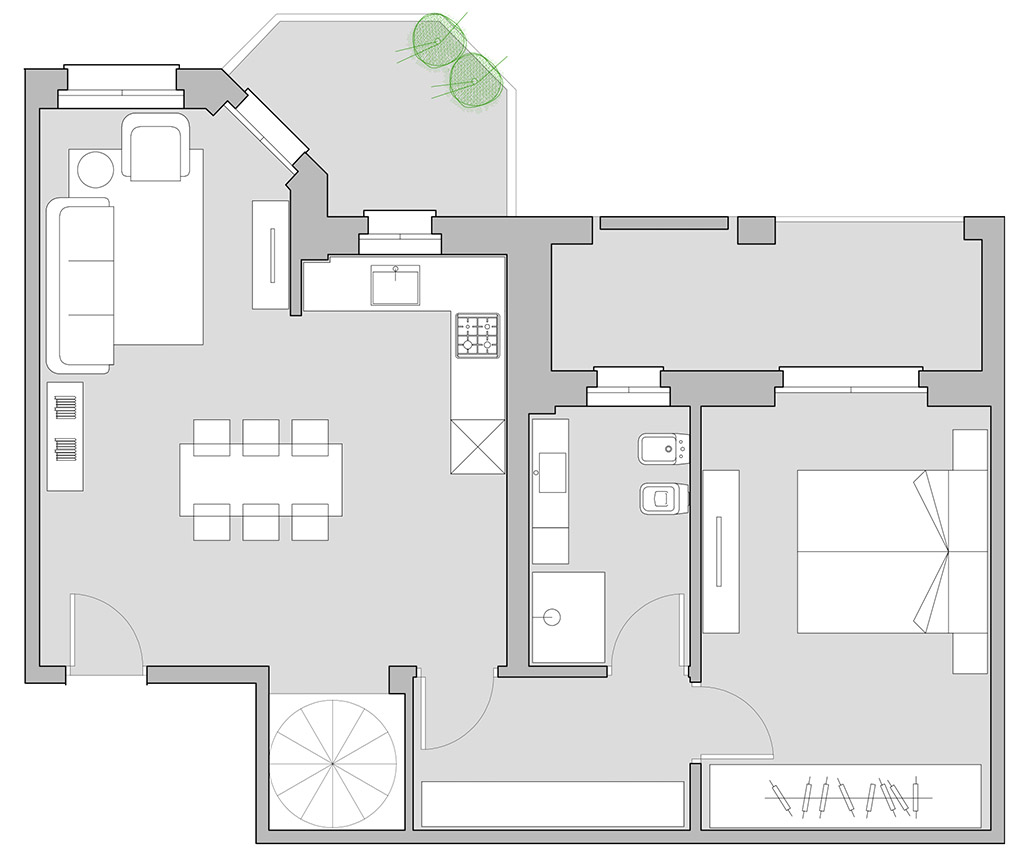 Residenza Umberto I Bilocale B12 / Scala B