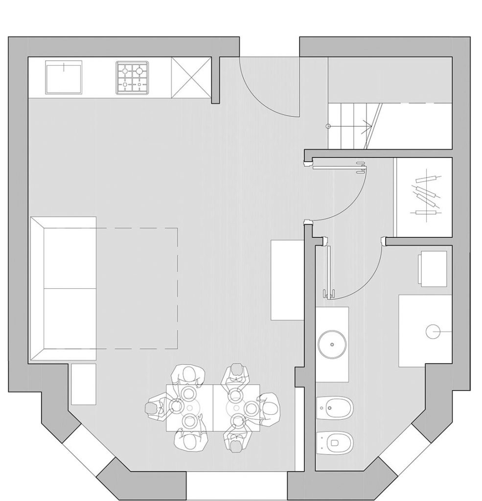 Residenza Umberto I - Planimetria D14 Secondo piano