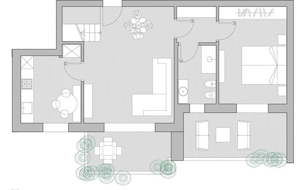 Residenza Umberto I - Planimetria D16 Secondo piano